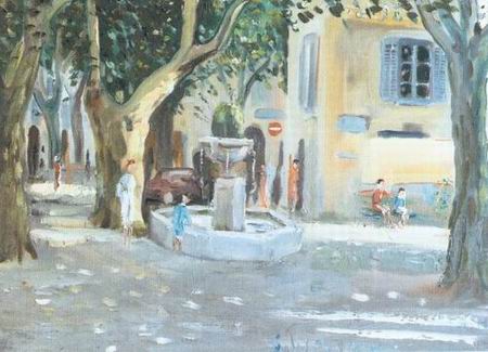 French Countryside oil painting